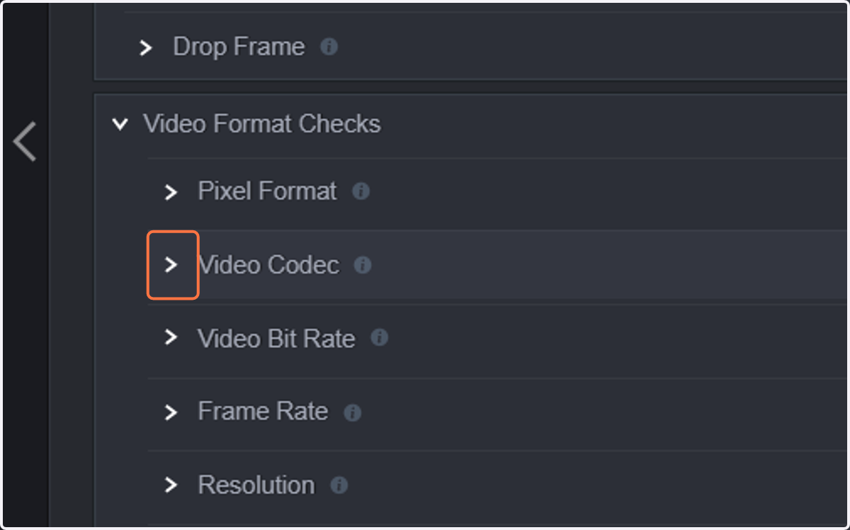 Click on Video Codec