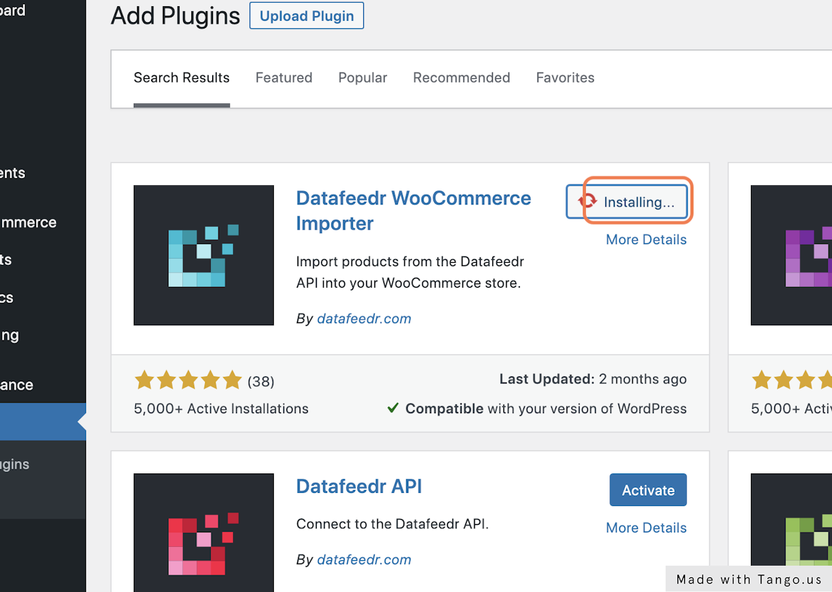 Install the Datafeedr WooCommerce Importer plugin