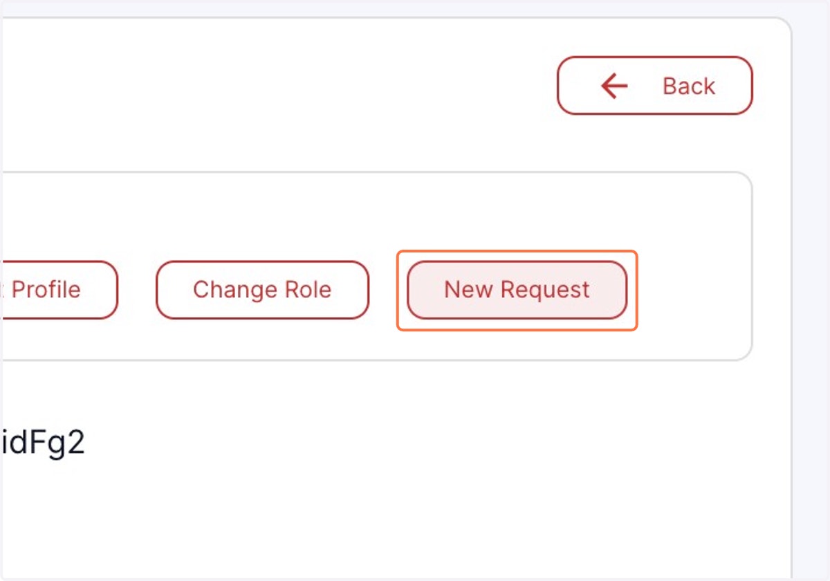 Click on form by clicking on New Request