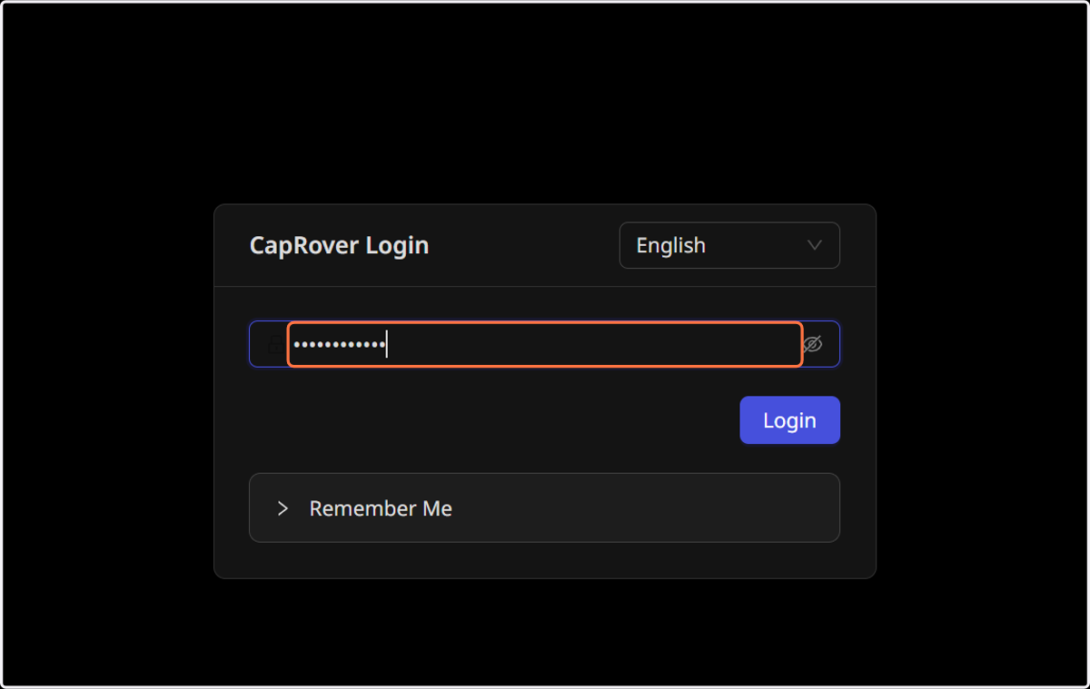 Type password