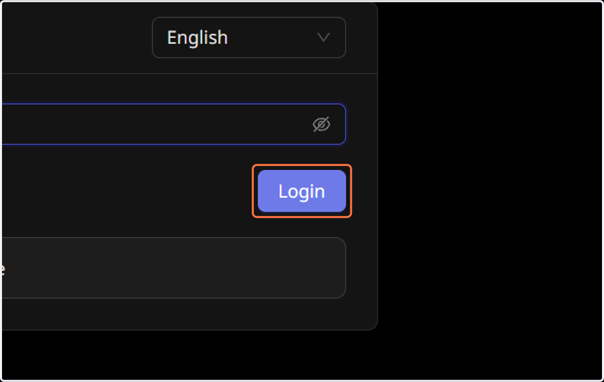 Click on Login
