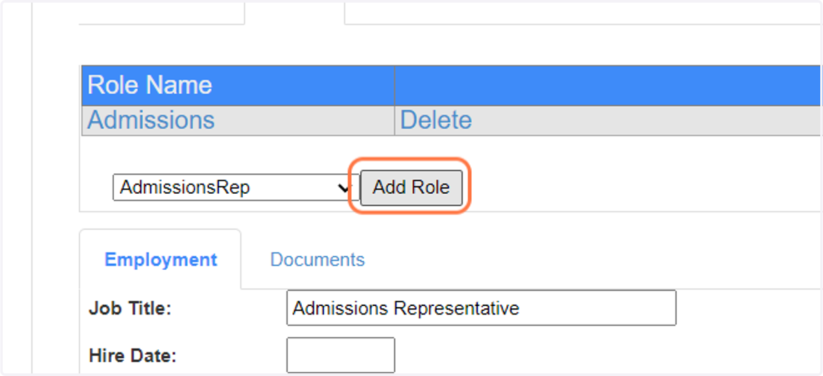 Choose other roles if needed and then click Add Role.