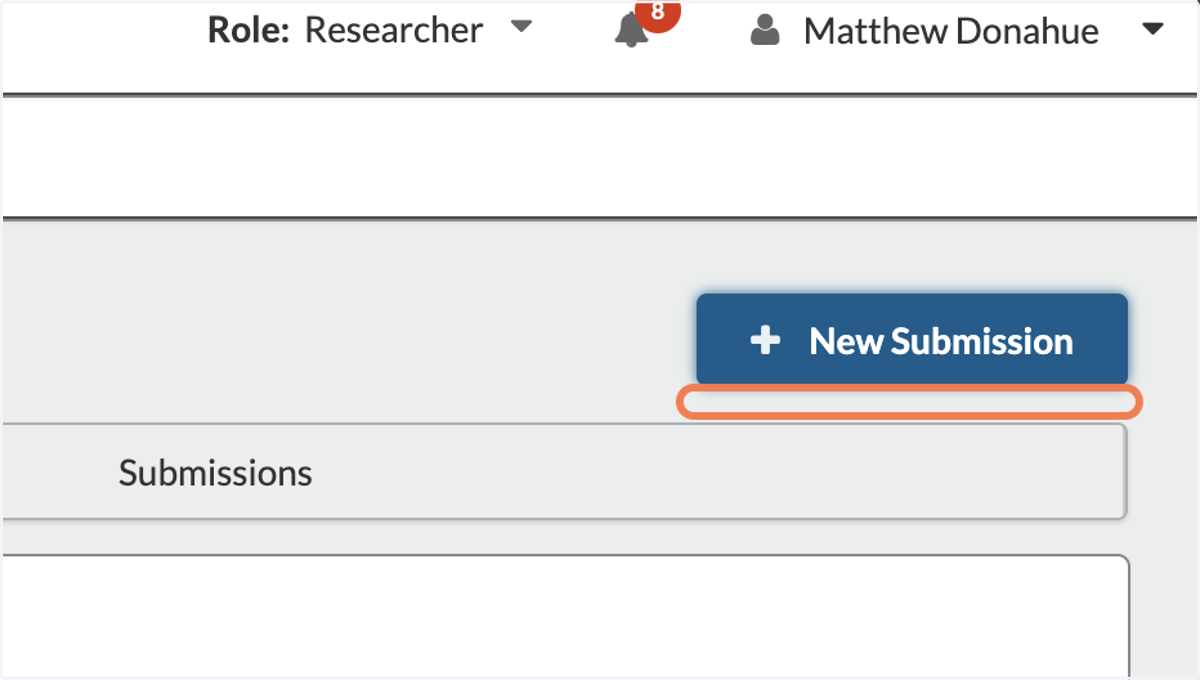Click on New Submission