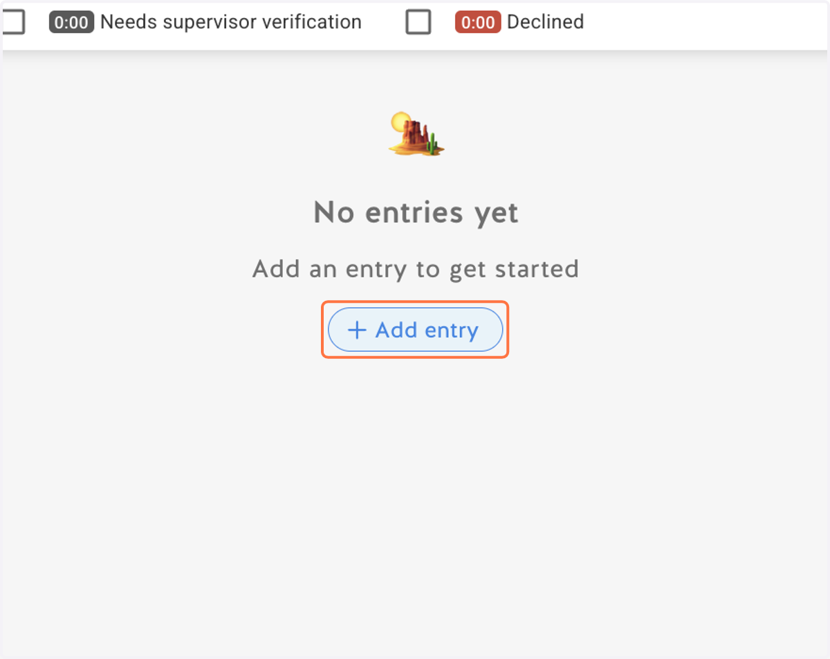 Click on Add entry