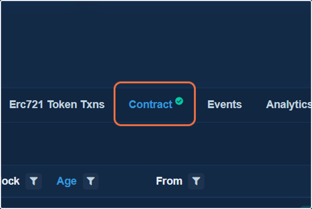 Click on Contract