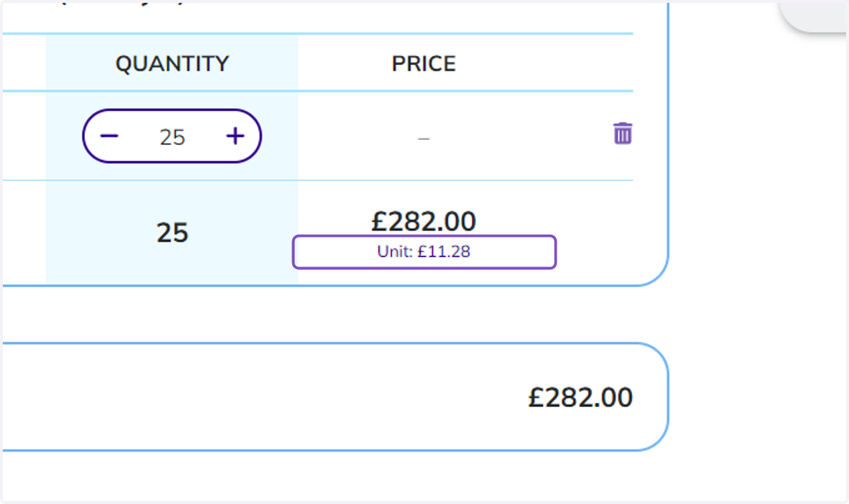 Watch the unit price go down