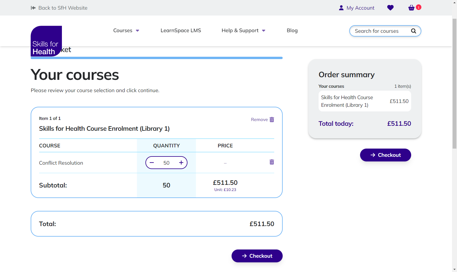 Click on Unit: £10.23