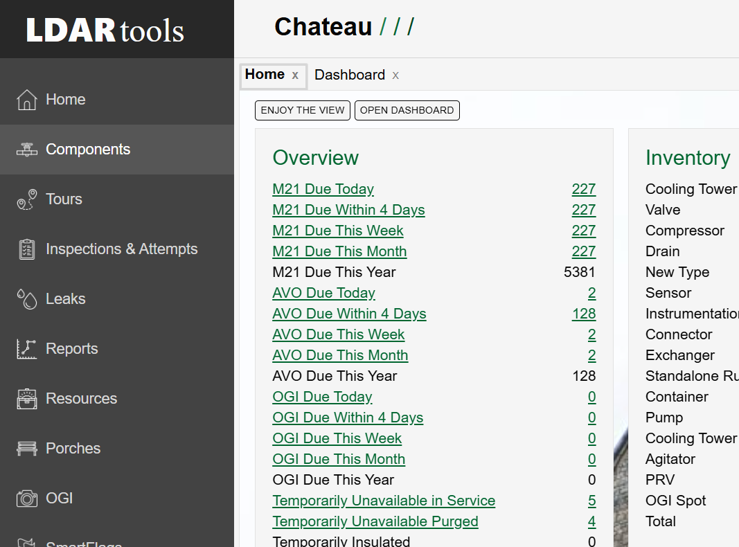 Click on Components