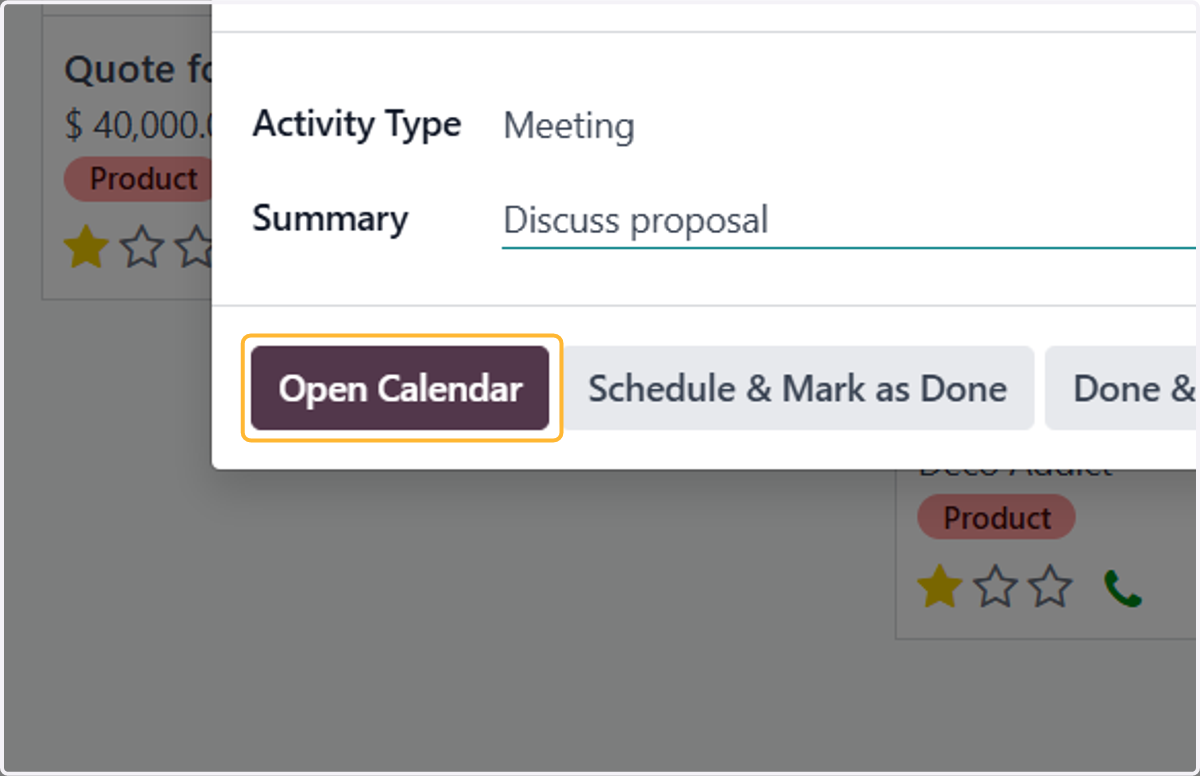 You can set any slotsby clicking Open Calendar
