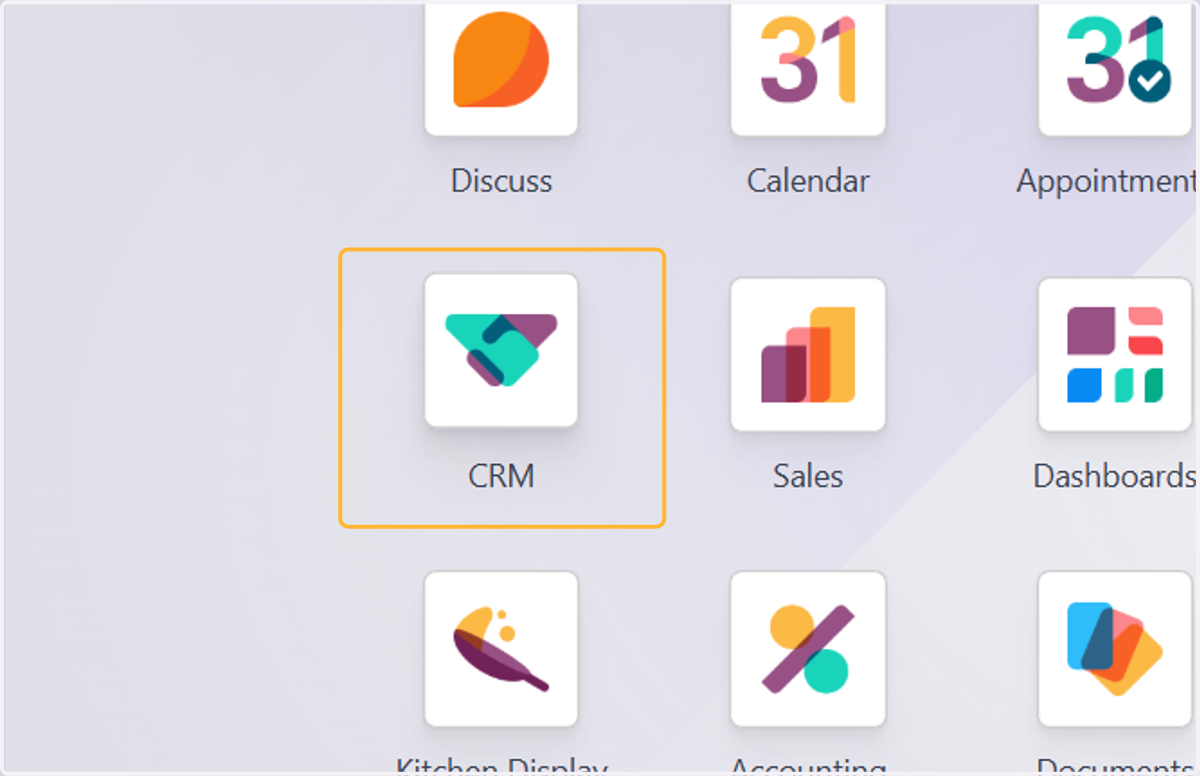 Click on CRM