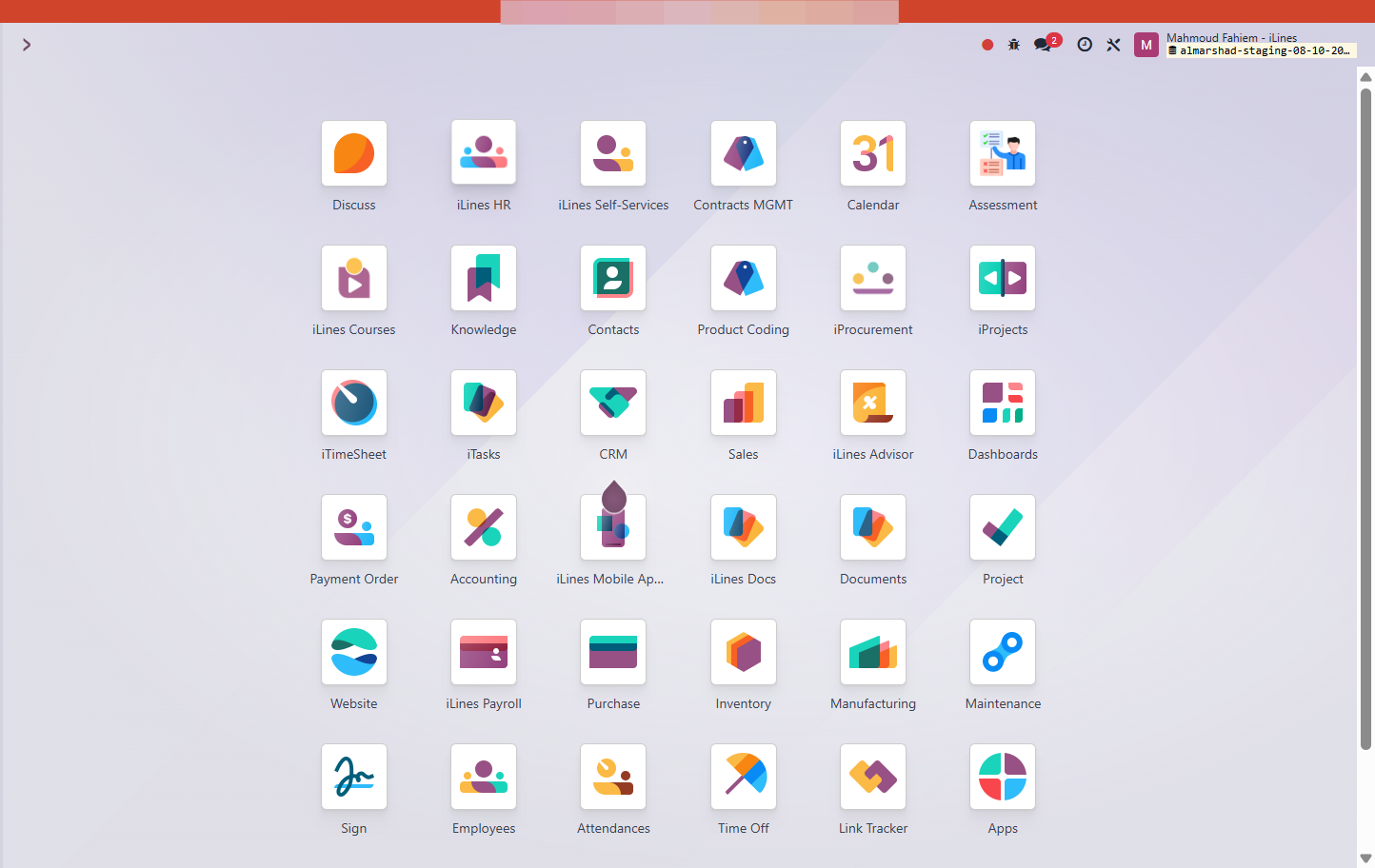 Click on iLines HR