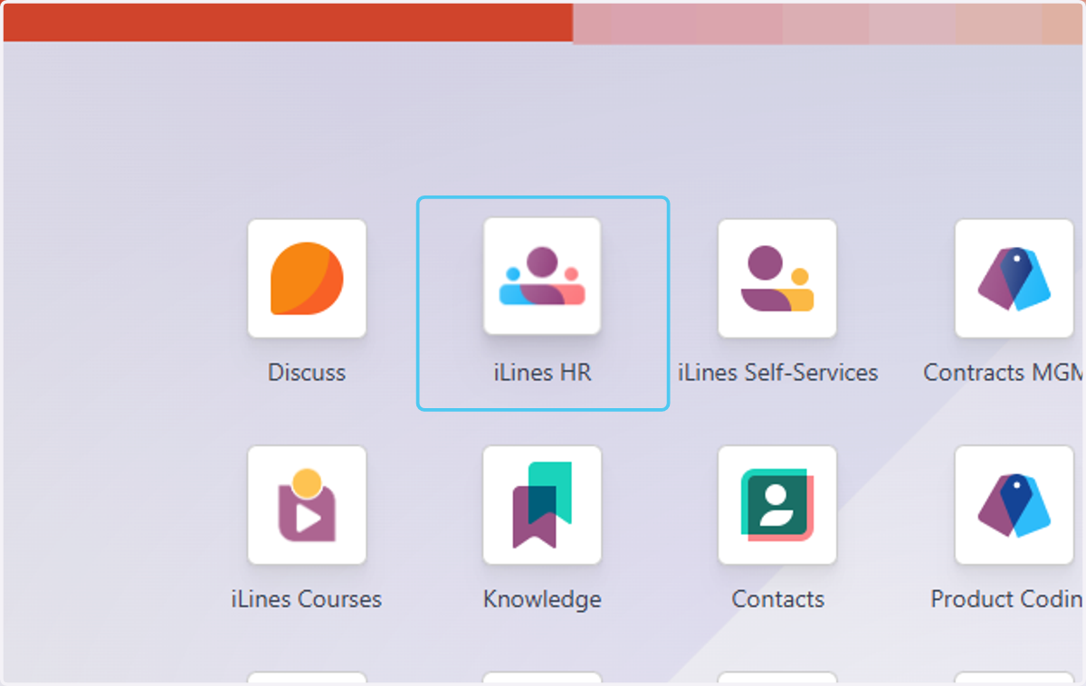 Click on iLines HR