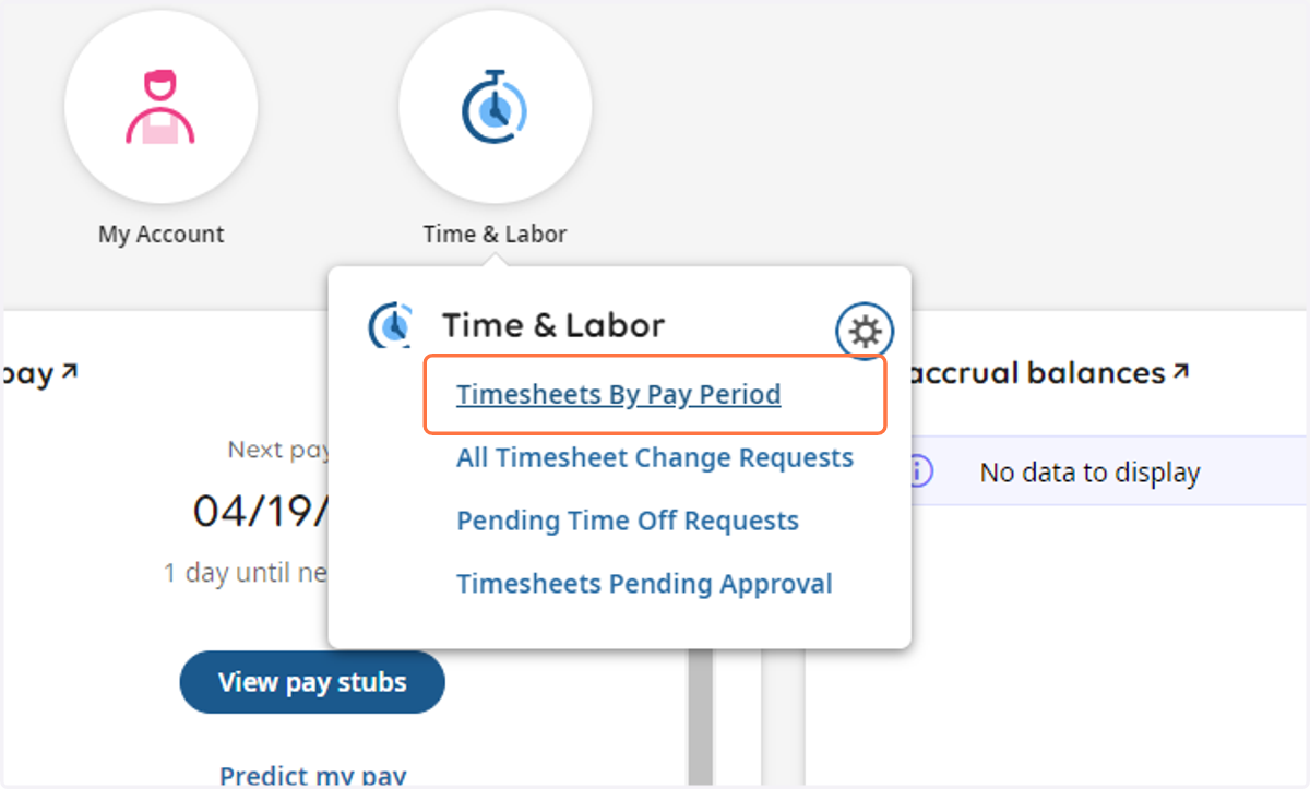 Timesheets By Pay Period