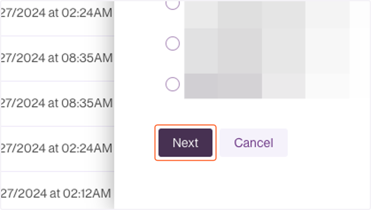 Click on Next