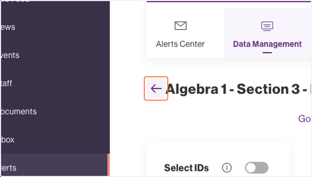Click on Algebra 1 - Section 3 - Parents