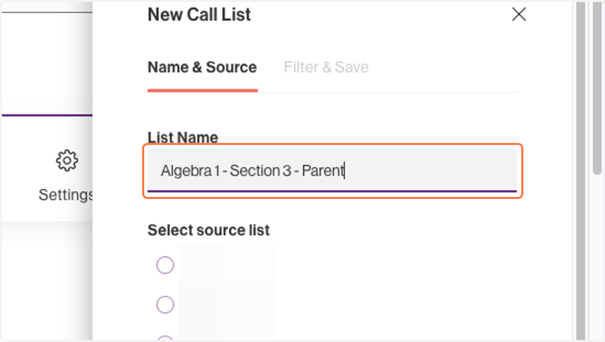 Type "Algebra 1 - Section 3 - Parents"