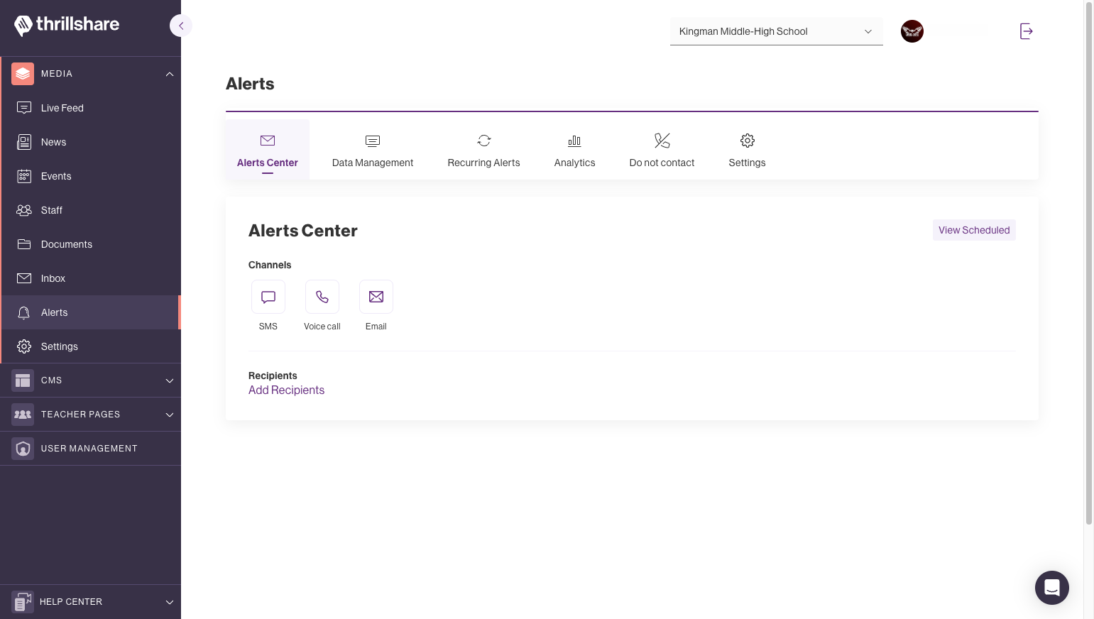 Click on Data Management