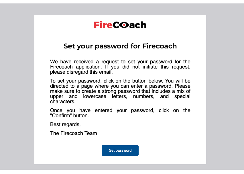Click on Set password
