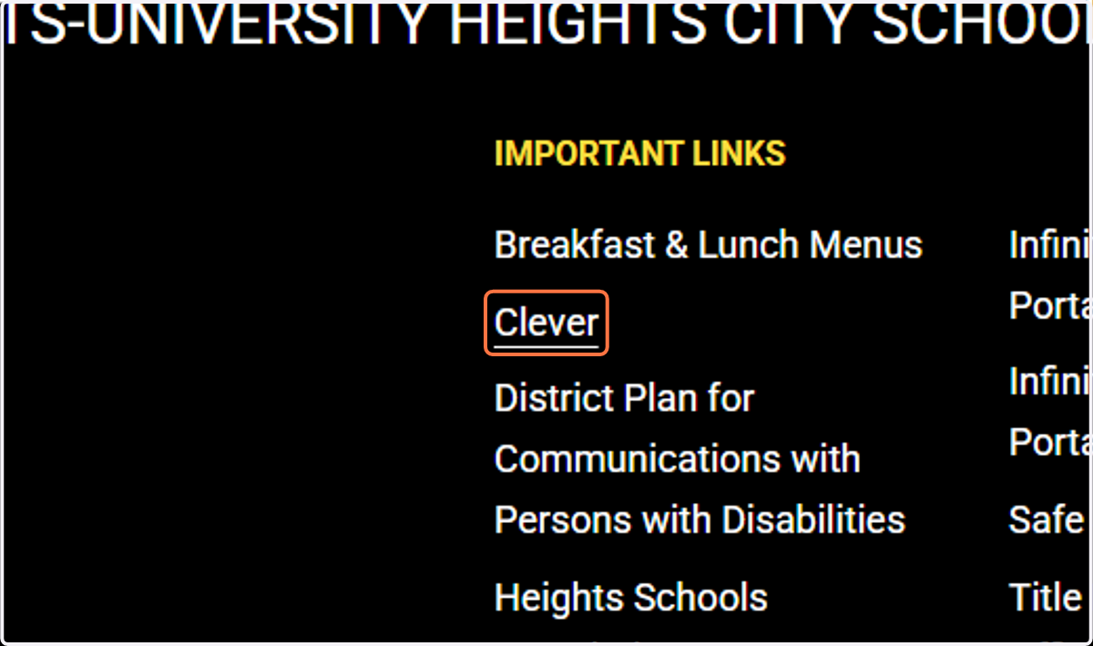 Click on Clever