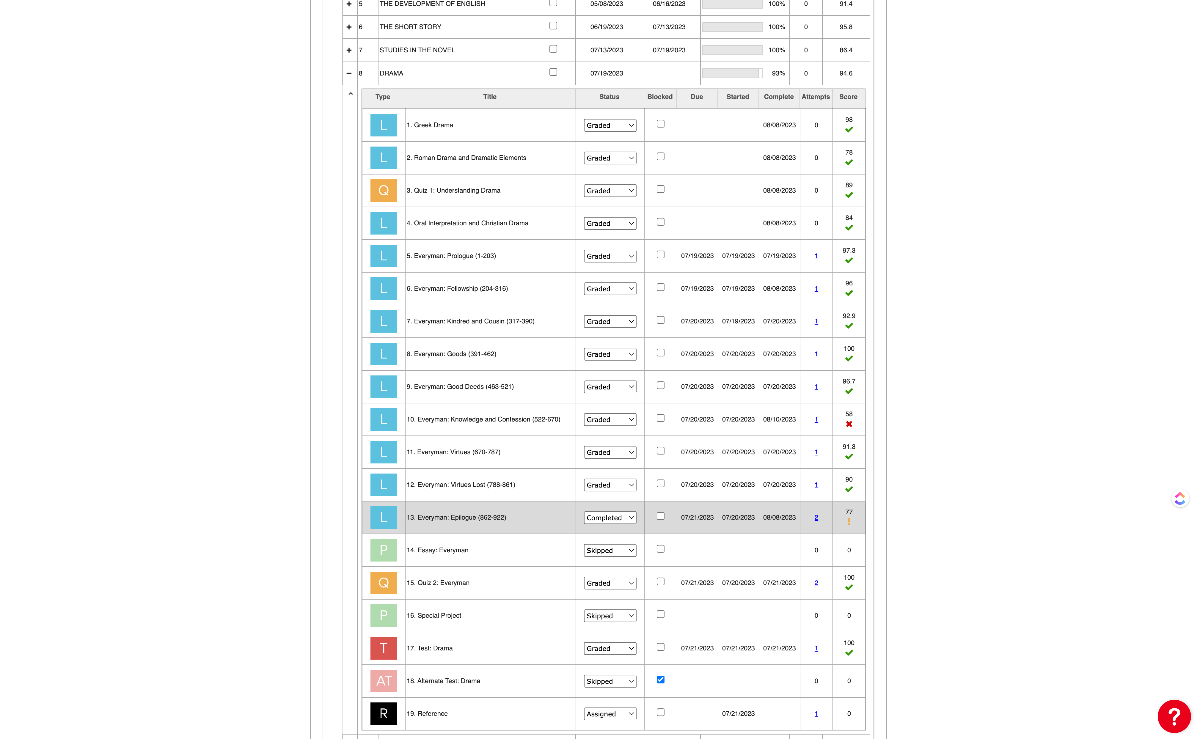 Access the data on each attempt