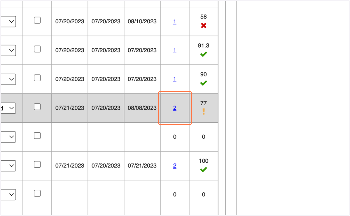 Access the data on each attempt