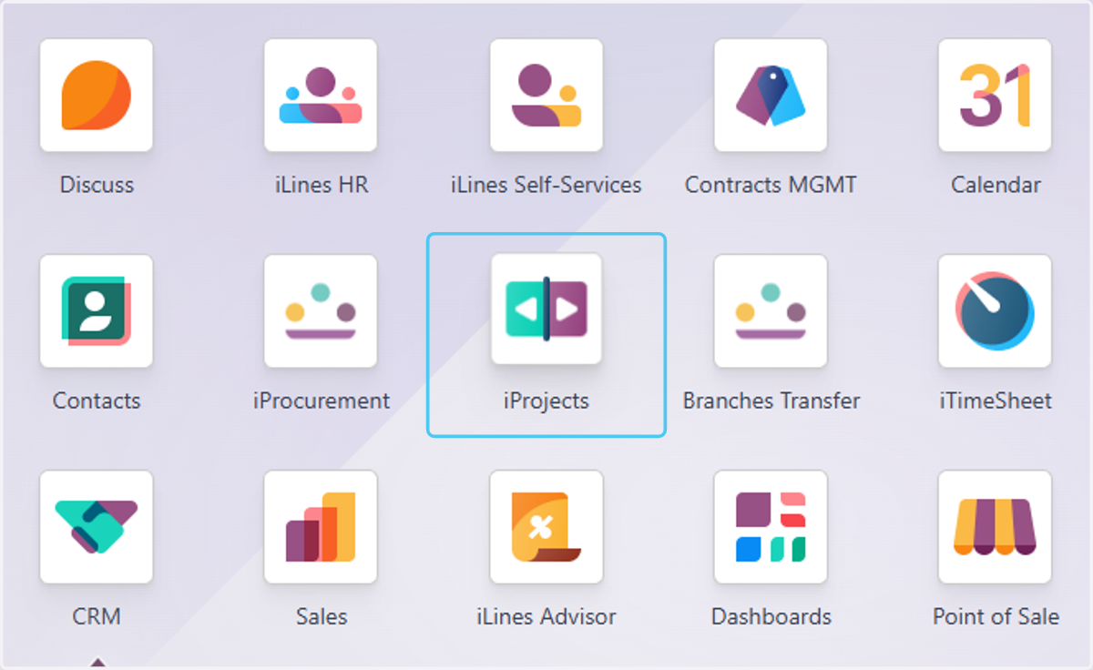 Click on iProjects
