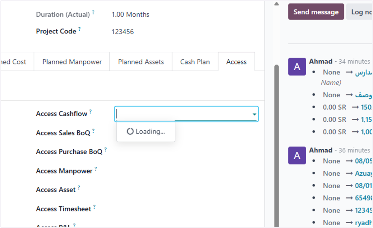 choose who can Access Cashflow?