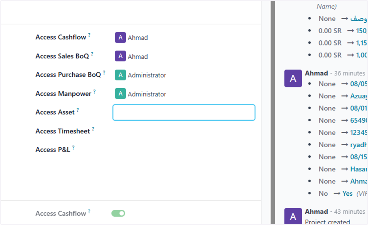 choose who can Access Asset?