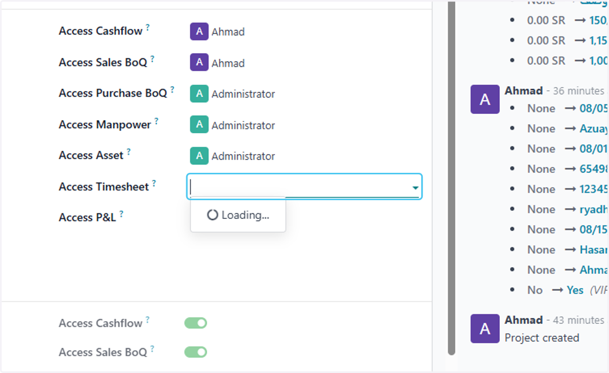 choose who can Access Timesheet?