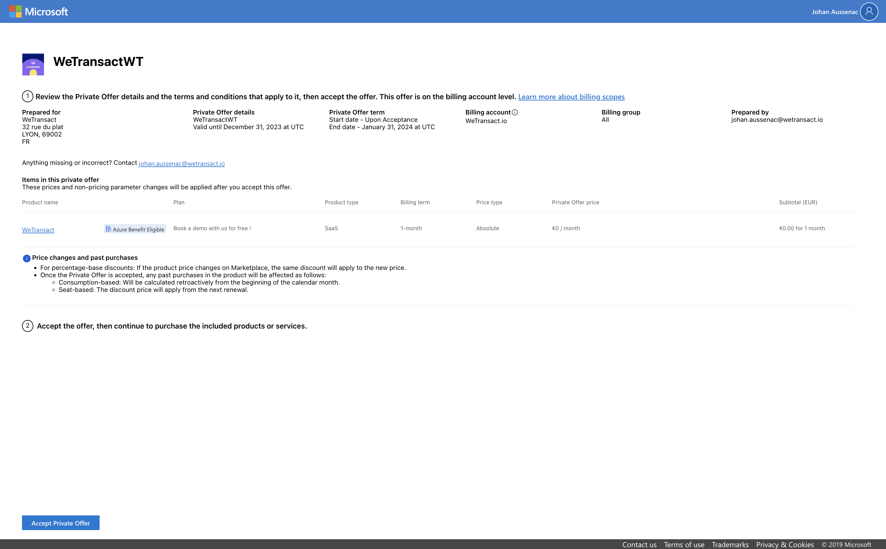 Step 1 screenshot