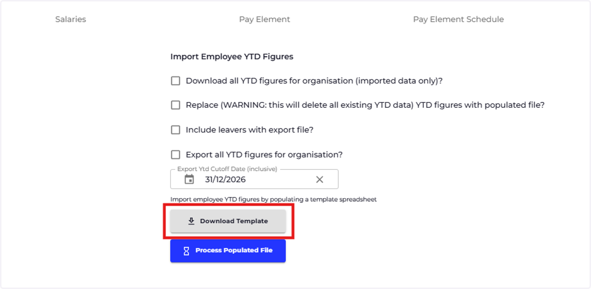 Click on DOWNLOAD TEMPLATE
