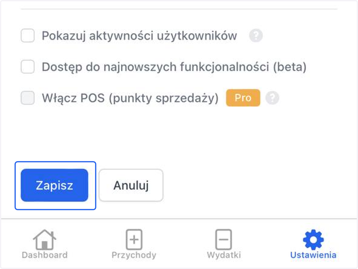 Zapisz zmiany.