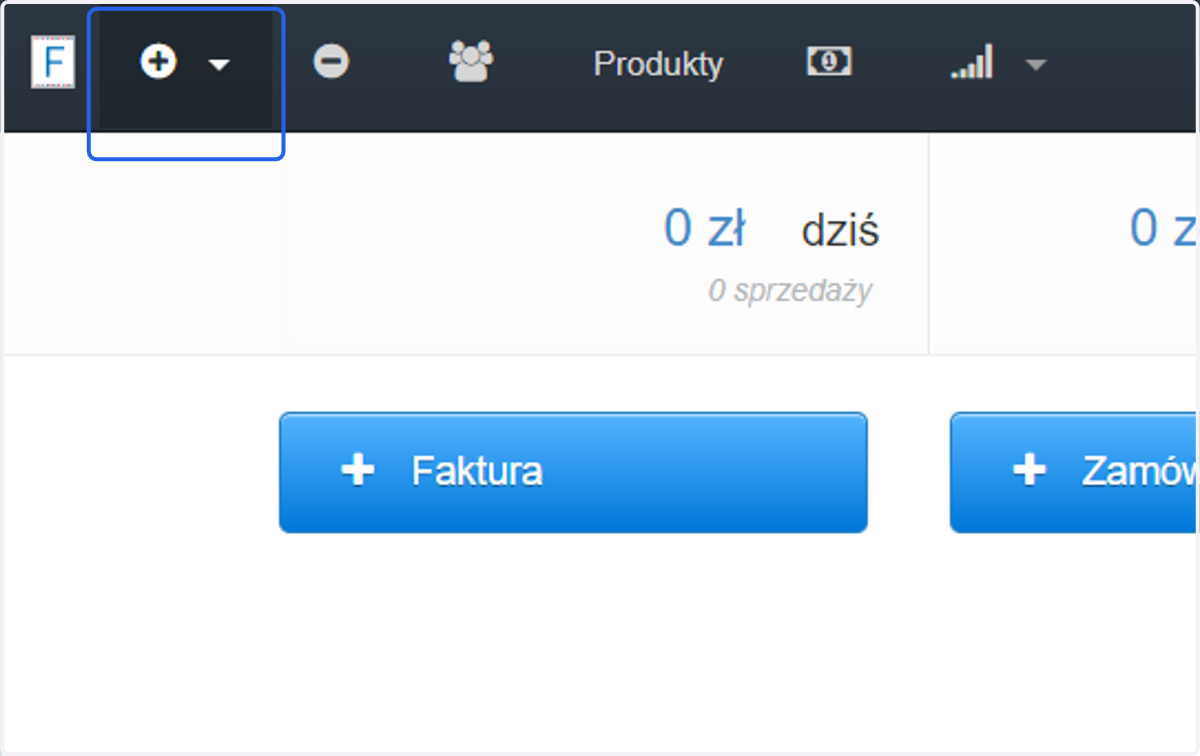 Kliknij w ikonę plusa.