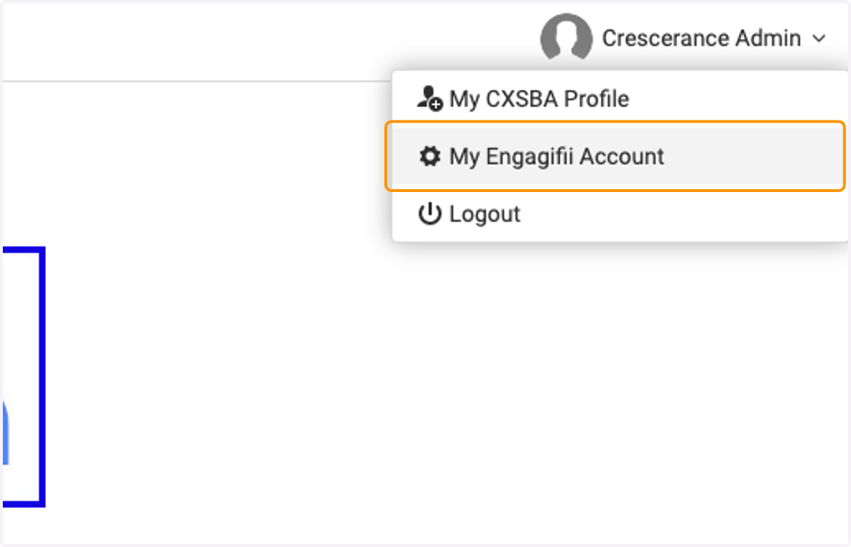 Click on My Engagifii Account