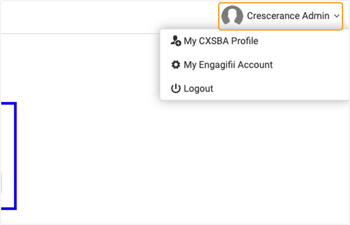 Click on Crescerance Admin