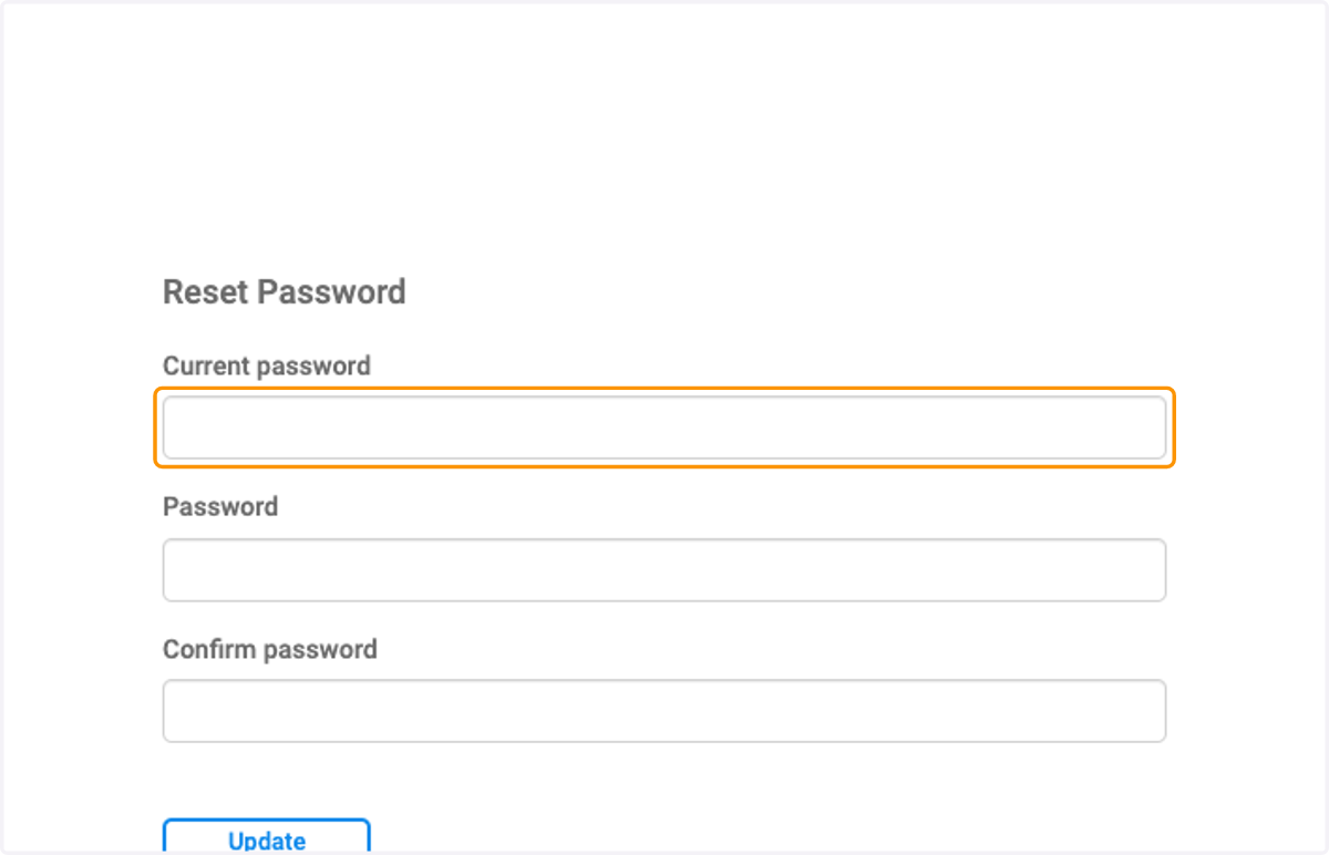 Click on password field