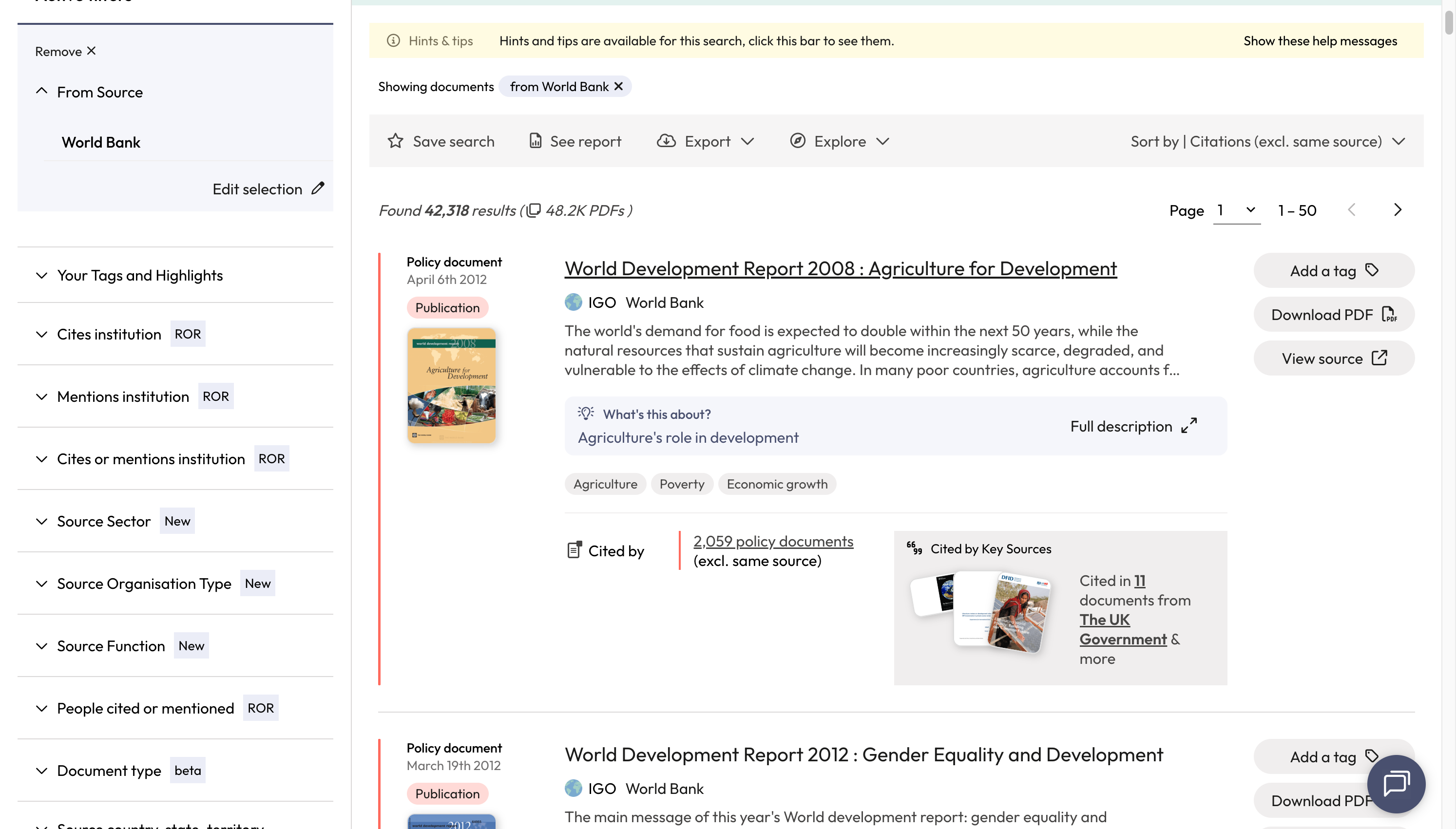 Click on the title to open the full policy document record where the Overton ID can be found.