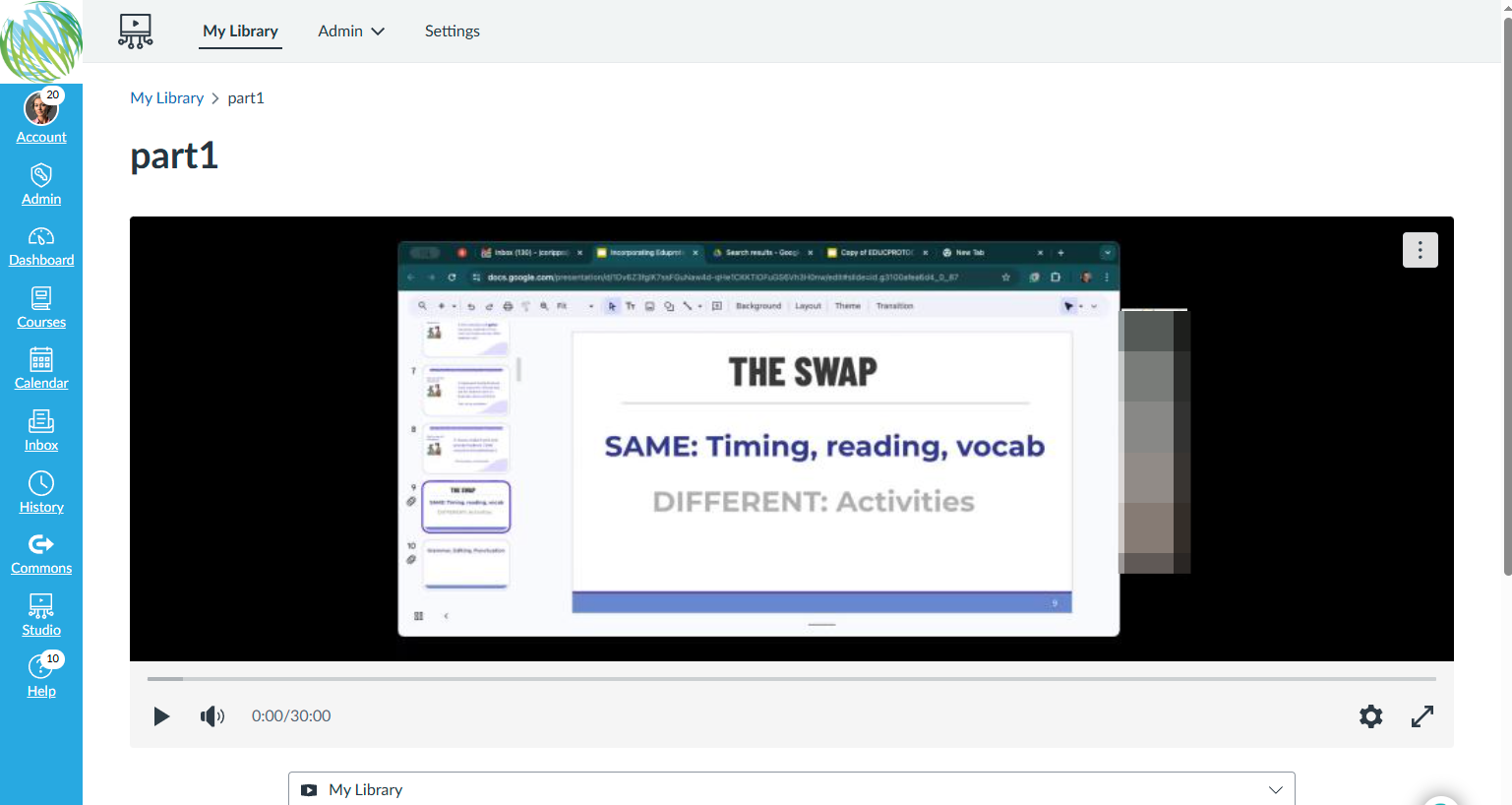 Click on Actions for part1