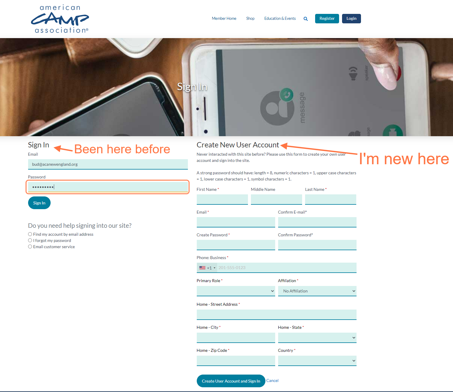 Login or Create Login