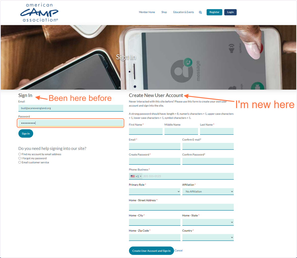Login or Create Login