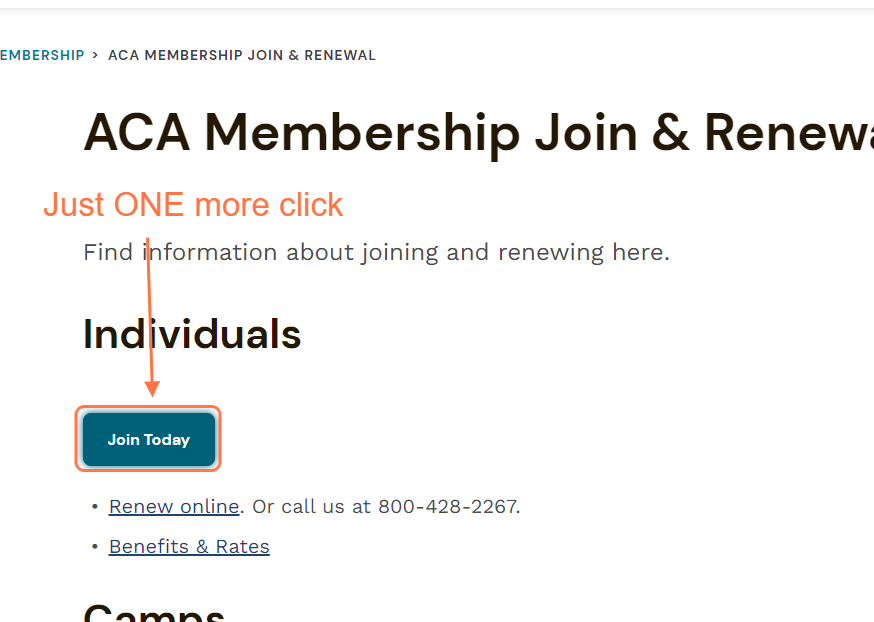 Click on Join Today