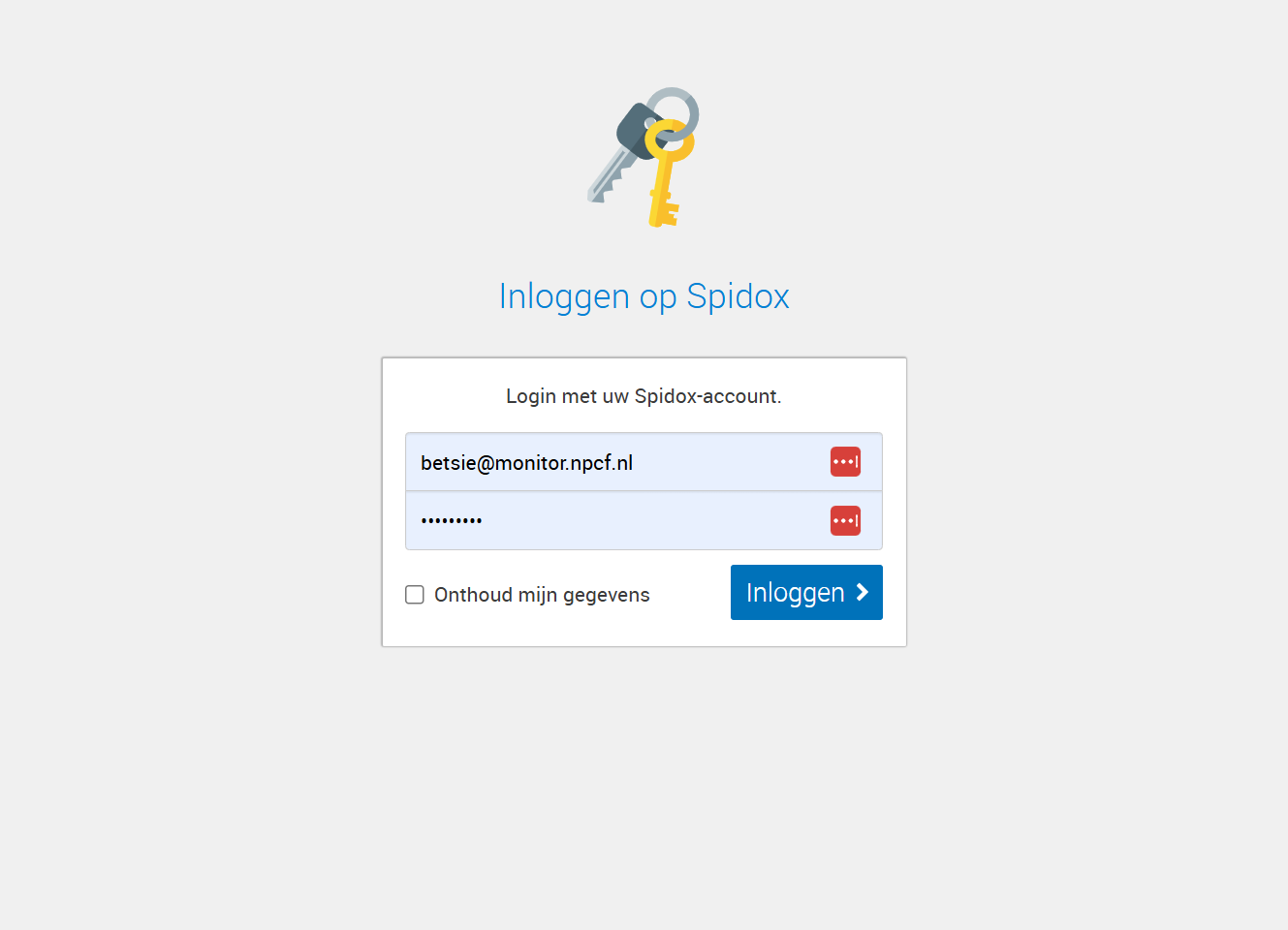 Ga naar https://beheer.dezorgvraag.nl/ en log in met de gekregen inloggegevens.