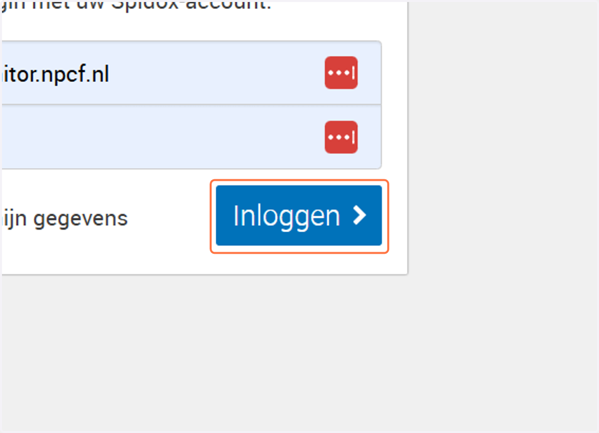 Klik op Inloggen