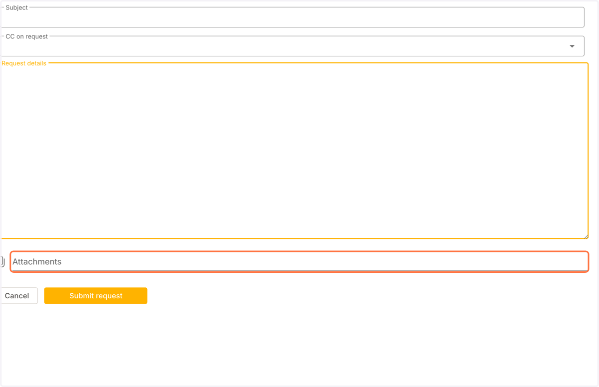 Click on Attachments