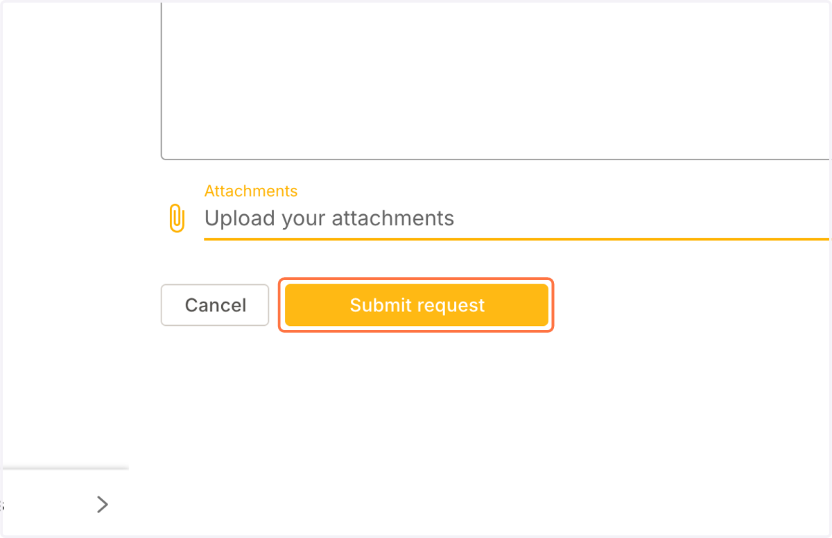 Click on Submit request