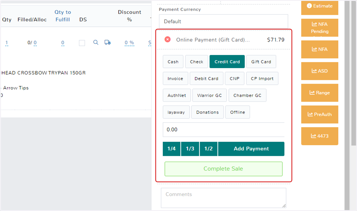Payment Information