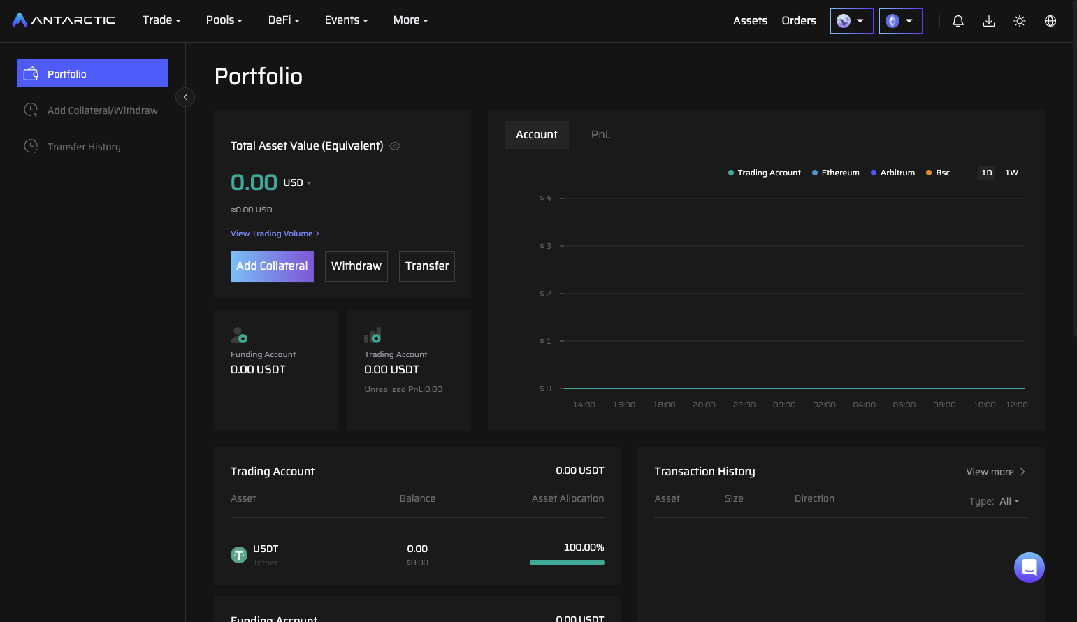 Click on "Assets" - "Add Collateral"