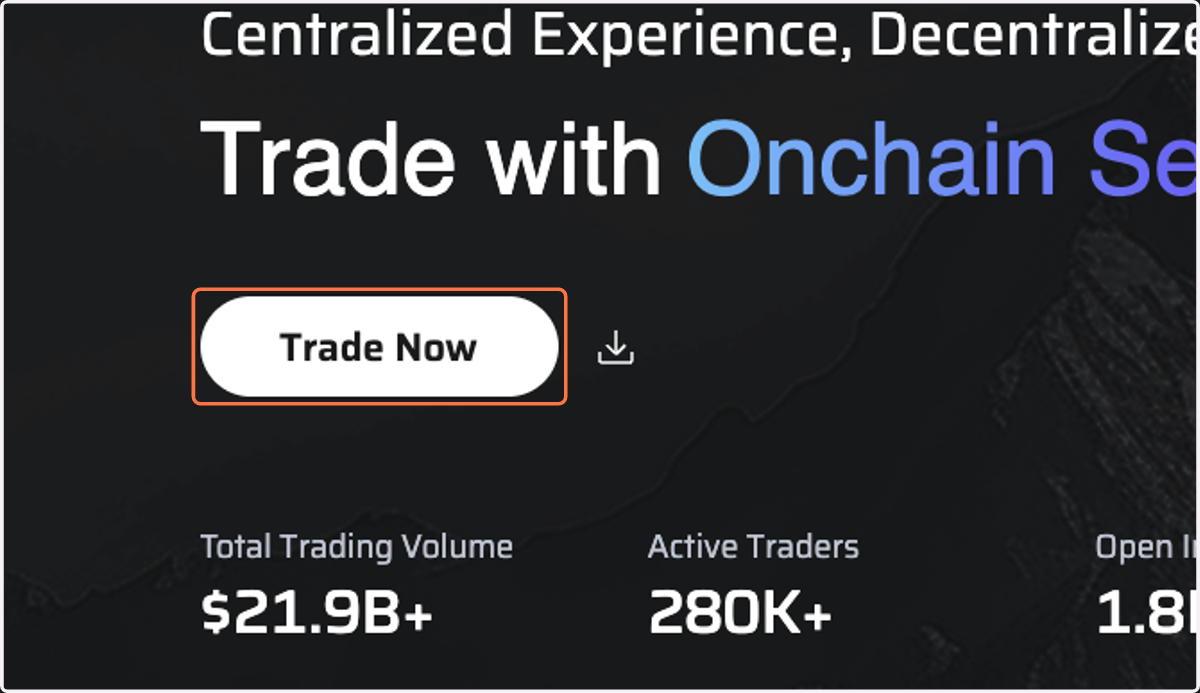 Access to Antarctic Exchange and Click "Trade Now"
