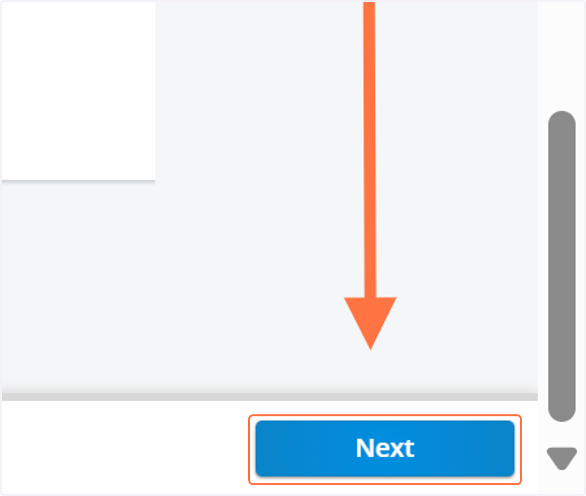 Click on "Next" at the bottom of the page