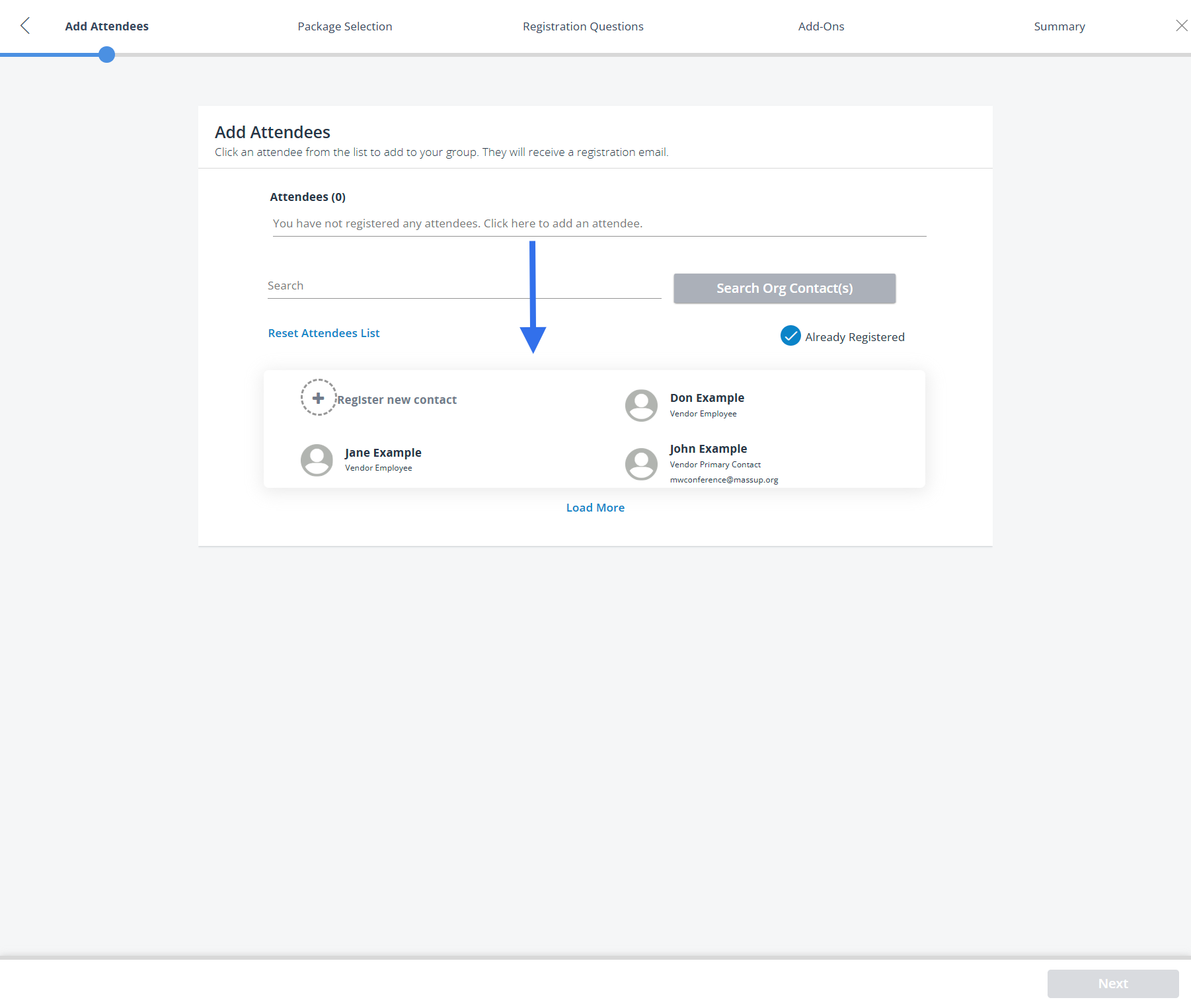 You will see all the names of people in your company in our database